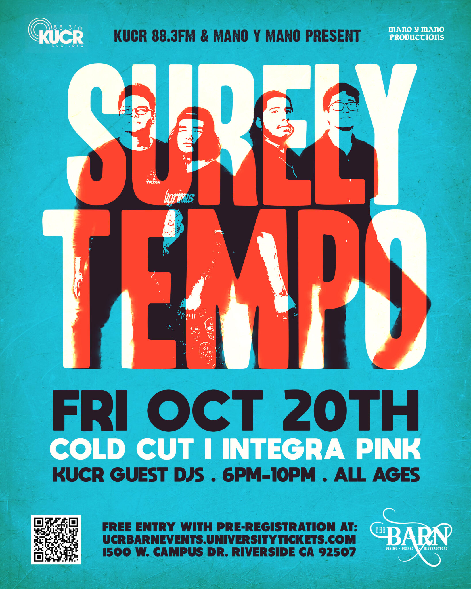 FRI OCTOBER 20TH * KUCR NIGHT FEATURING: SURELY TEMPO + COLD CUT ...